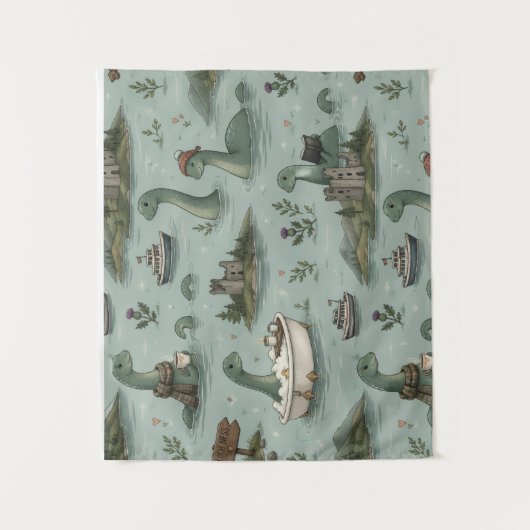 Loch Ness Monster Wandkleed (Voorkant)