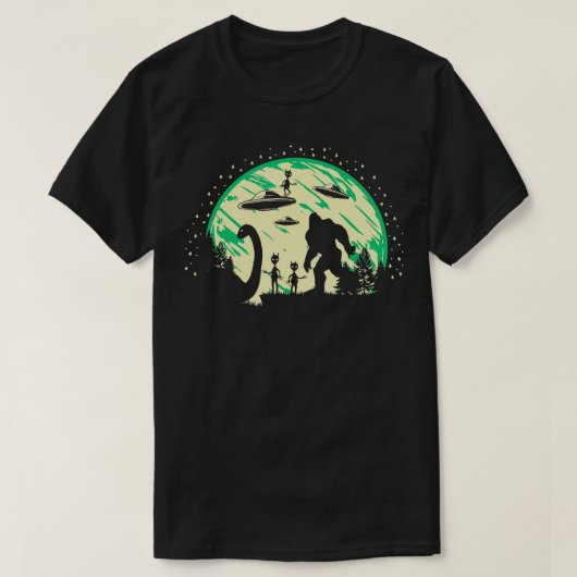 Loch Ness Mothman's Cryptid kostuum Monster T-shirt (Design voorkant)