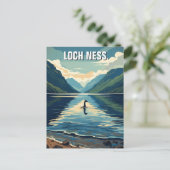 Loch Ness Nessie Reizen Briefkaart (Staand voorkant)
