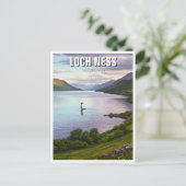Loch Ness Nessie Travel Briefkaart (Staand voorkant)