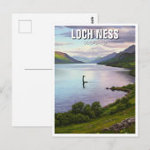 Loch Ness Nessie Travel Briefkaart (Voorkant / Achterkant)
