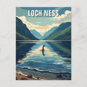 Loch Ness Nessie Travel Briefkaart (Voorkant)
