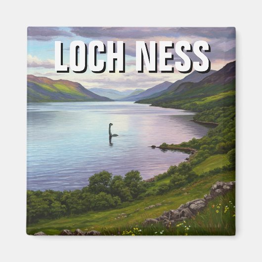 Loch Ness Nessie Travel Magneet (Voorkant)