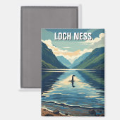 Loch Ness Nessie Travel Magneet (Voorkant / Achterkant)