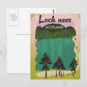 Loch Ness Schotland Briefkaart (Voorkant / Achterkant)