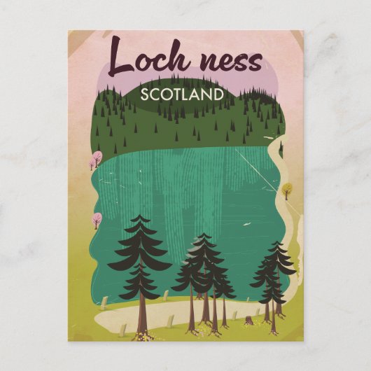 Loch Ness Schotland Briefkaart (Voorkant)