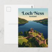 Loch Ness Schotland Briefkaart (Voorkant / Achterkant)