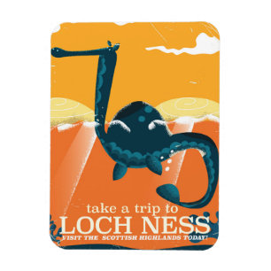 Loch Ness Schotland hooglanden vintage monster Magneet