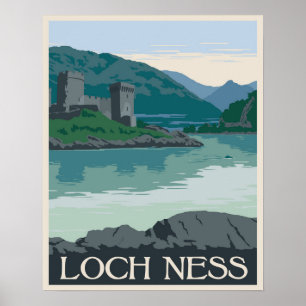 Loch Ness, Schotland Poster
