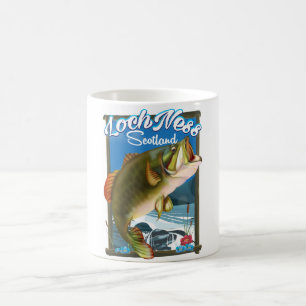Loch Ness Schotland Vissen reisposter Koffiemok
