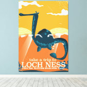 Loch Ness Scotland highlands  monster Canvas Afdruk (Insitu (Houten vloer))