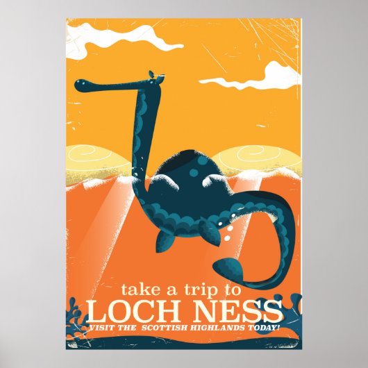 Loch Ness Scotland highlands  monster Poster (Voorkant)