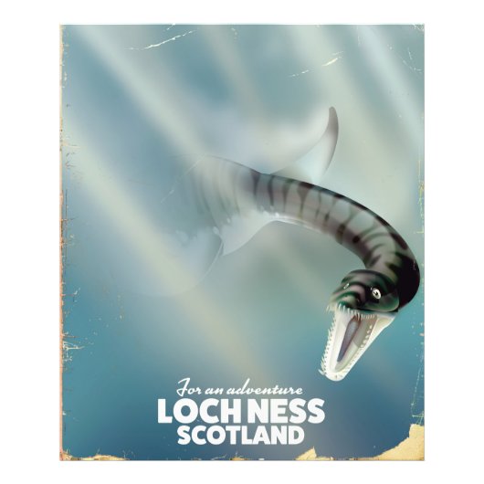Loch Ness Scotland monster vintage poster (Voorkant)