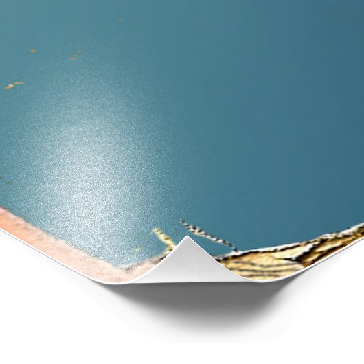 Loch Ness Scotland monster vintage poster (Hoek)