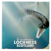 Loch Ness Scotland monster vintage poster Tegeltje (Voorkant)