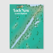 Loch Ness Scottish Highlands reiskaart (Voorkant)