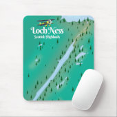Loch Ness Scottish Highlands reiskaart Muismat (Met muis)