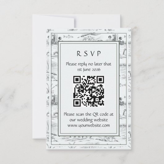 Loch ness toile  RSVP kaartje (Voorkant)
