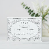 Loch ness toile  RSVP kaartje (Staand voorkant)