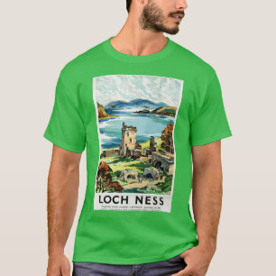 Loch Ness vintage poster T-shirt
