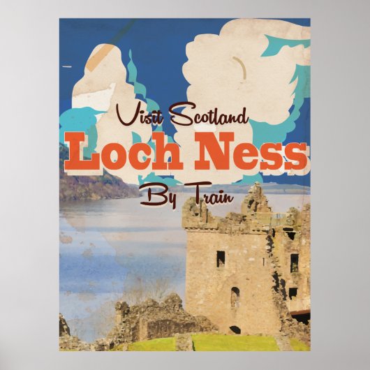Loch Ness Vintage Travel poster (Voorkant)