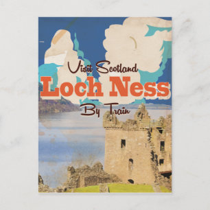 Loch Ness Vintage Travel poster Briefkaart