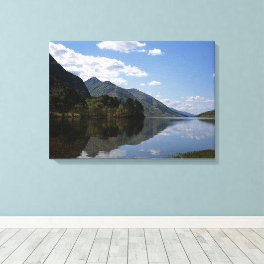 Loch Shiel Scotland Canvas Afdruk (Insitu (Houten vloer))