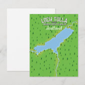 Loch Tulla Schotland Reisposter Kaart (Voorkant / Achterkant)