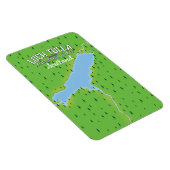 Loch Tulla Scotland Travel poster Map Magneet (Rechterzijde)
