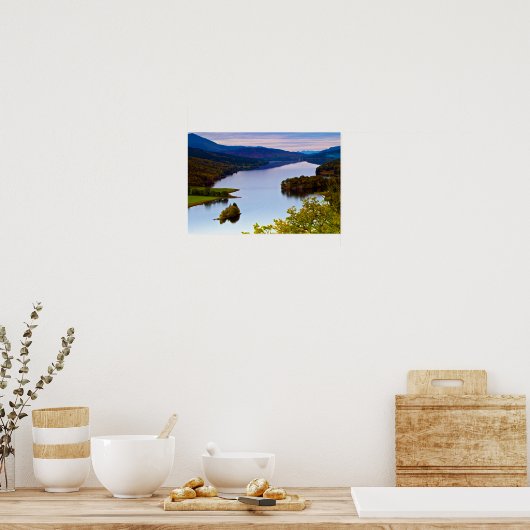 Loch Tummel, het Poster van het Uitzicht van konin (Keuken)