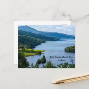 Loch Tummel van het Uitzicht van koningin, Schotla Briefkaart