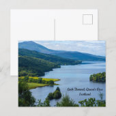 Loch Tummel van het Uitzicht van koningin, Schotla Briefkaart (Voorkant / Achterkant)