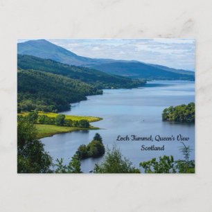 Loch Tummel van het Uitzicht van koningin, Schotla Briefkaart