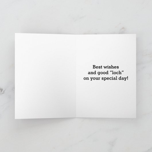 Loch van de cartoon de Grappige Wensen van het Kaart (Binnen)