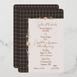 Lochaber Tartan Plaid Folie Uitnodiging