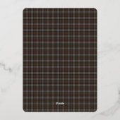 Lochaber Tartan Plaid Folie Uitnodiging (Achterkant)