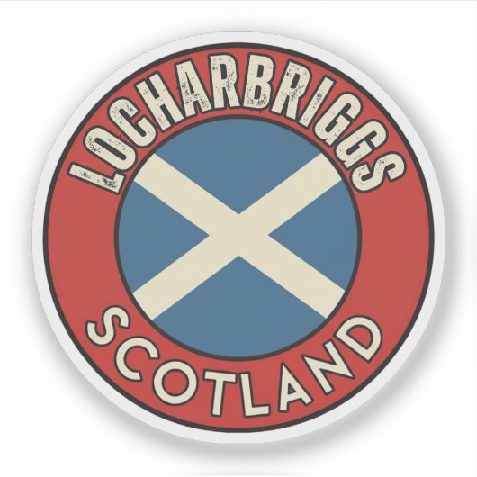 Locharbriggs, Schotland Sticker (Voorkant)
