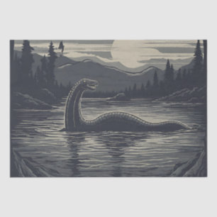 Lochness Nessie Cryptid Decoupage Tissuepapier