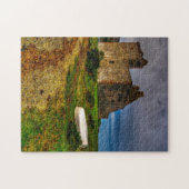 Lochranza Castle, eiland Arran Jigzaag puzzle Legpuzzel (Horizontaal)