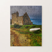 Lochranza Castle, eiland Arran Jigzaag puzzle Legpuzzel (Verticaal)