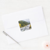 Lochsa River, Idaho, schilderachtig foto Vierkante Sticker (Envelop)