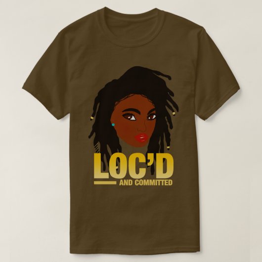 Lock en Committed Locs T-shirt (Design voorkant)