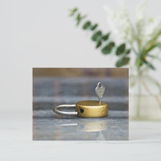 Lock en Key Photo Briefkaart (Staand voorkant)