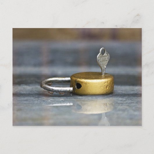 Lock en Key Photo Briefkaart (Voorkant)