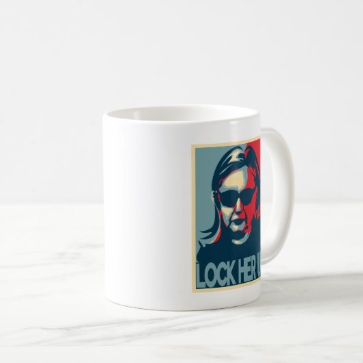 LOCK HAAR UP Anti-Hillary Clinton Mok (Voorkant rechts)