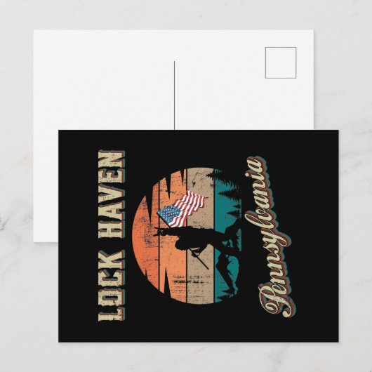 Lock Haven Pennsylvania Briefkaart (Voorkant / Achterkant)