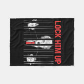 Lock Hem Op Anti Trump Protest T Shirt Fleece Deken (Voorkant (Horizontaal))