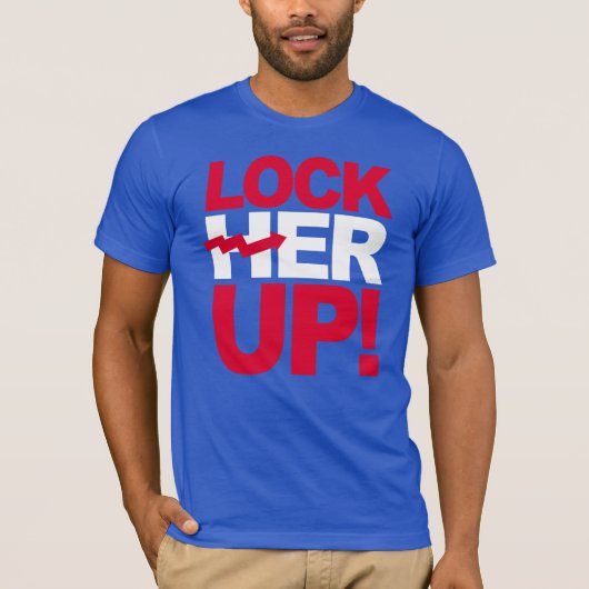 LOCK HER UP - Anti-Hillary - Anti-Hillary — T-shirt (Voorkant)