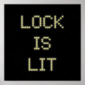 Lock is Lit Pinball Poster #9 (Voorkant)