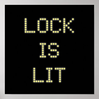 Lock is Lit Pinball Poster #9